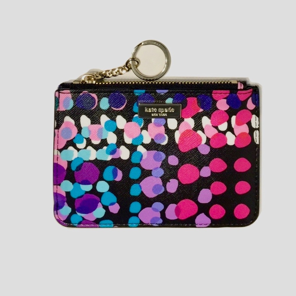 Kate Spade New York Laurel Way Bitsy Dotty Card Coin Case Wallet - Picture 11 of 13